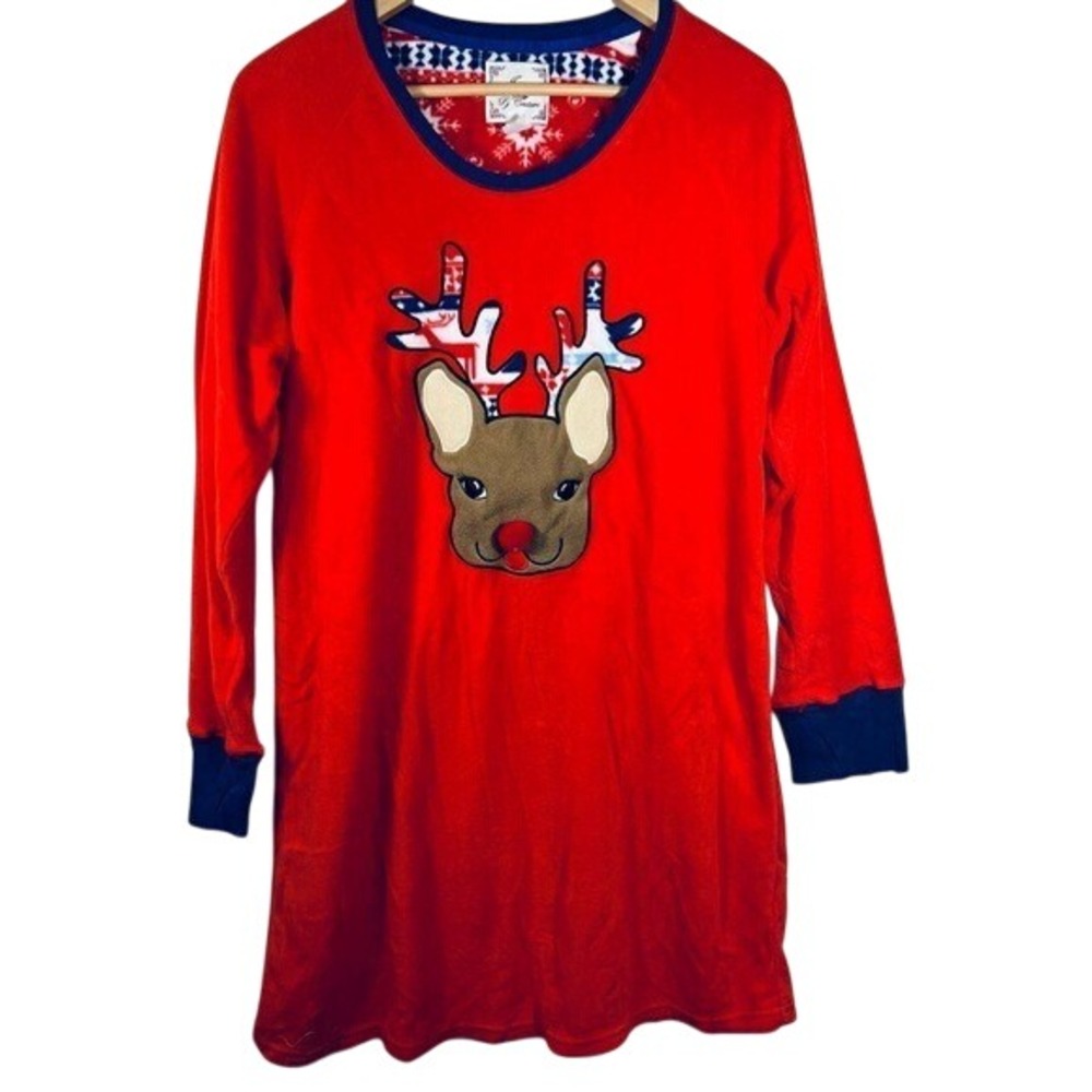PJ Couture Rudolph Reindeer Pajamas Size Large